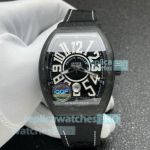 QQF Swiss Replica Franck Muller Vanguard V41 SC DT Carbon Case Black Automatic Watch 